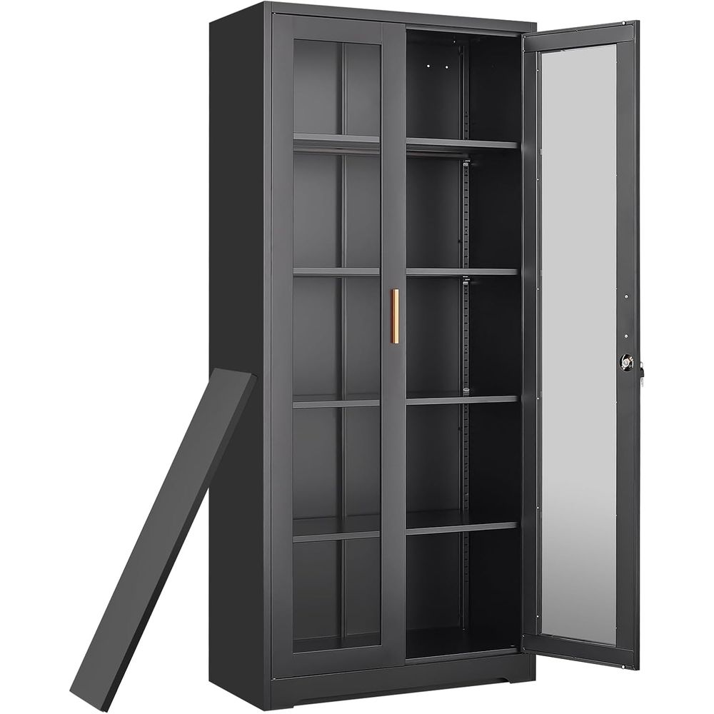Curio Display Cabinet with Gla - Storage review and price