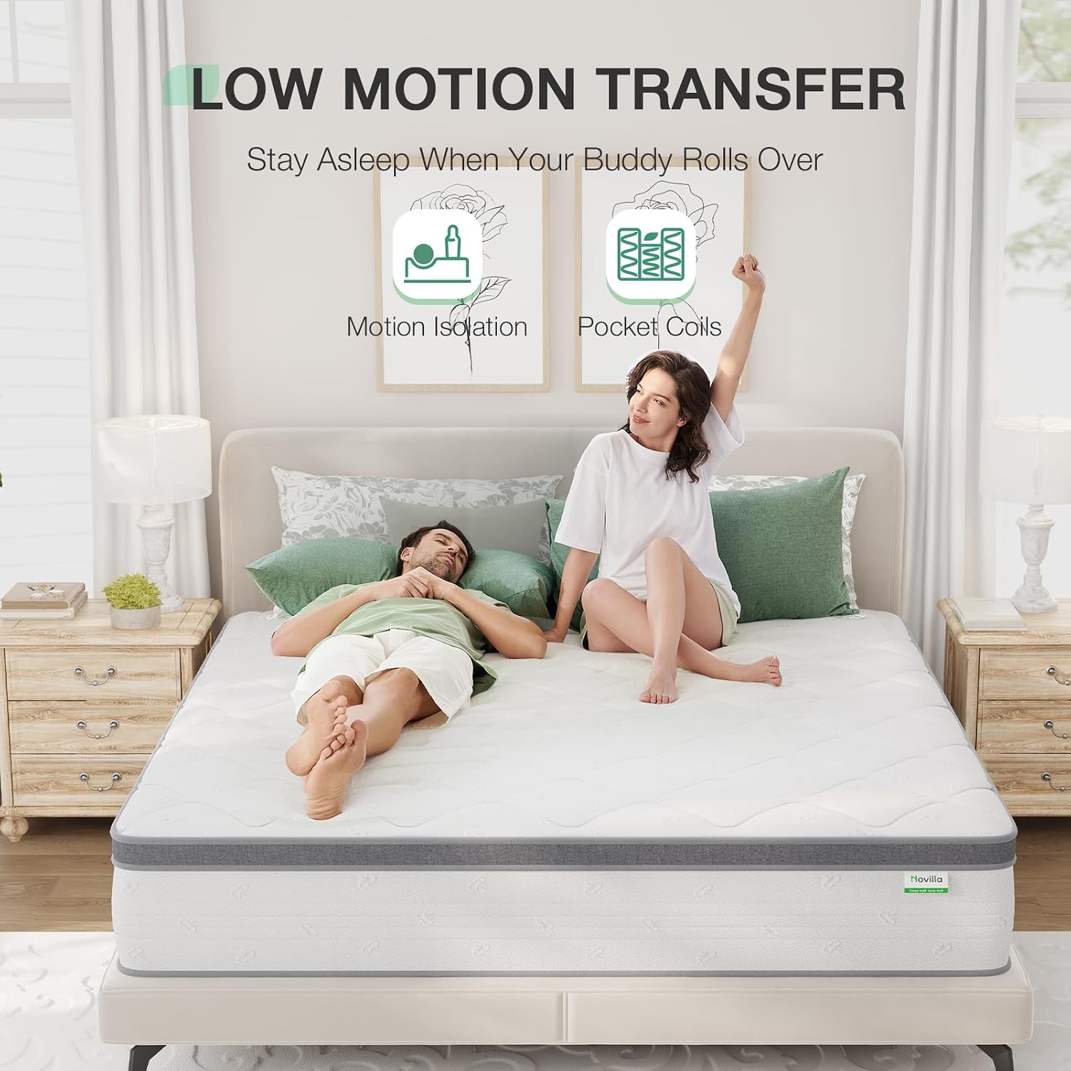 Queen Mattress 14 Inch, Hybrid - Memory Foam Mattress In A Box Queen review and price