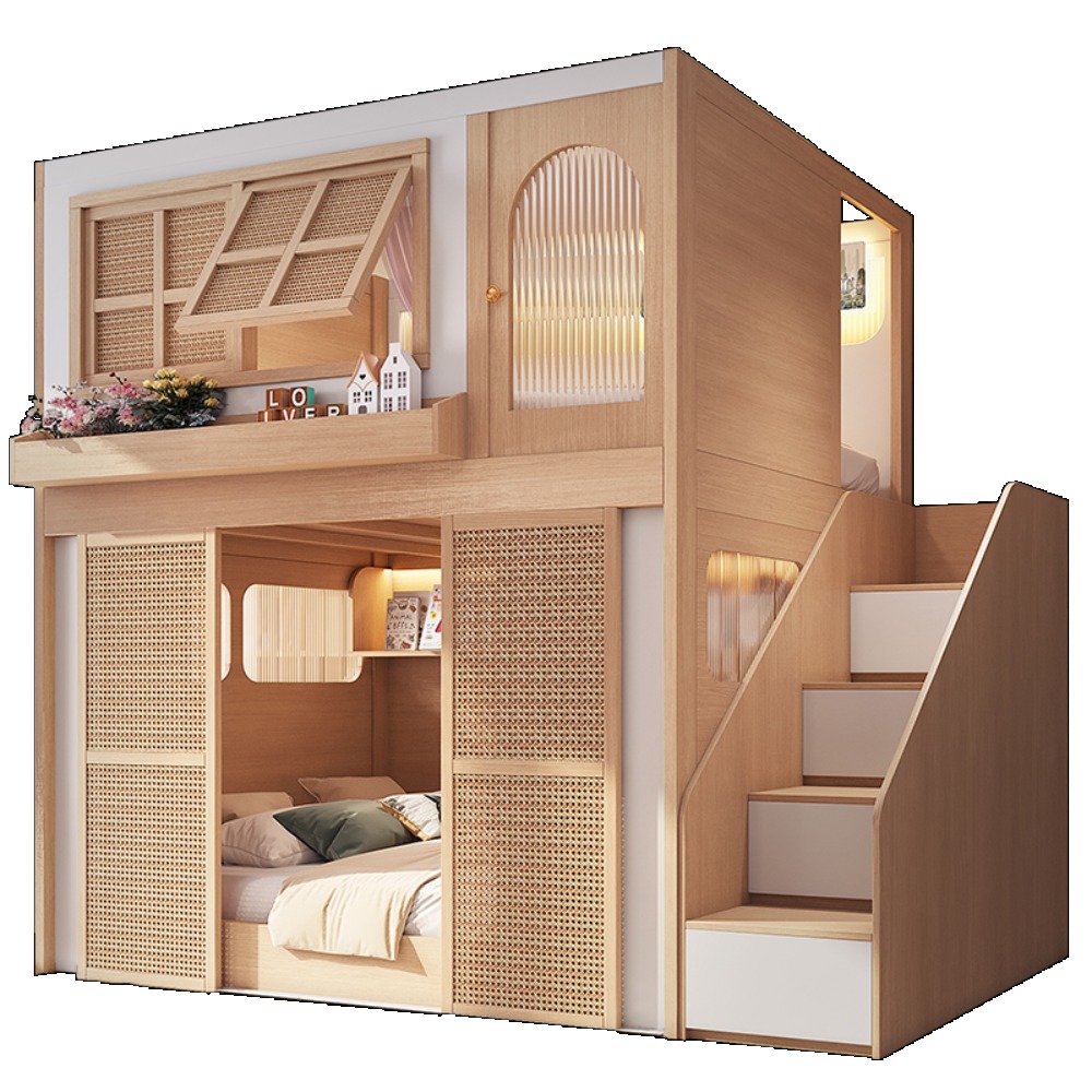 Bunk Bed with Separate Privacy - Bunk Bed With Stairs And Slide review and price