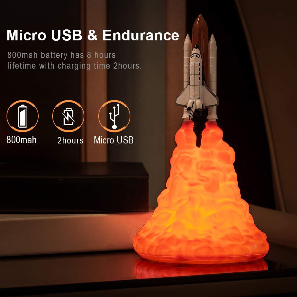 USB Rechargeable Space Shuttle - Floating Nightstand With Led Light review and price