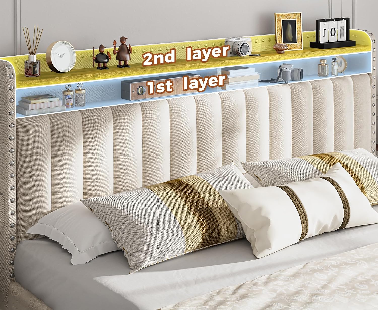King Size Bed Frame with 4 Sto - King Size Bed Frame With Storage Drawers review and price