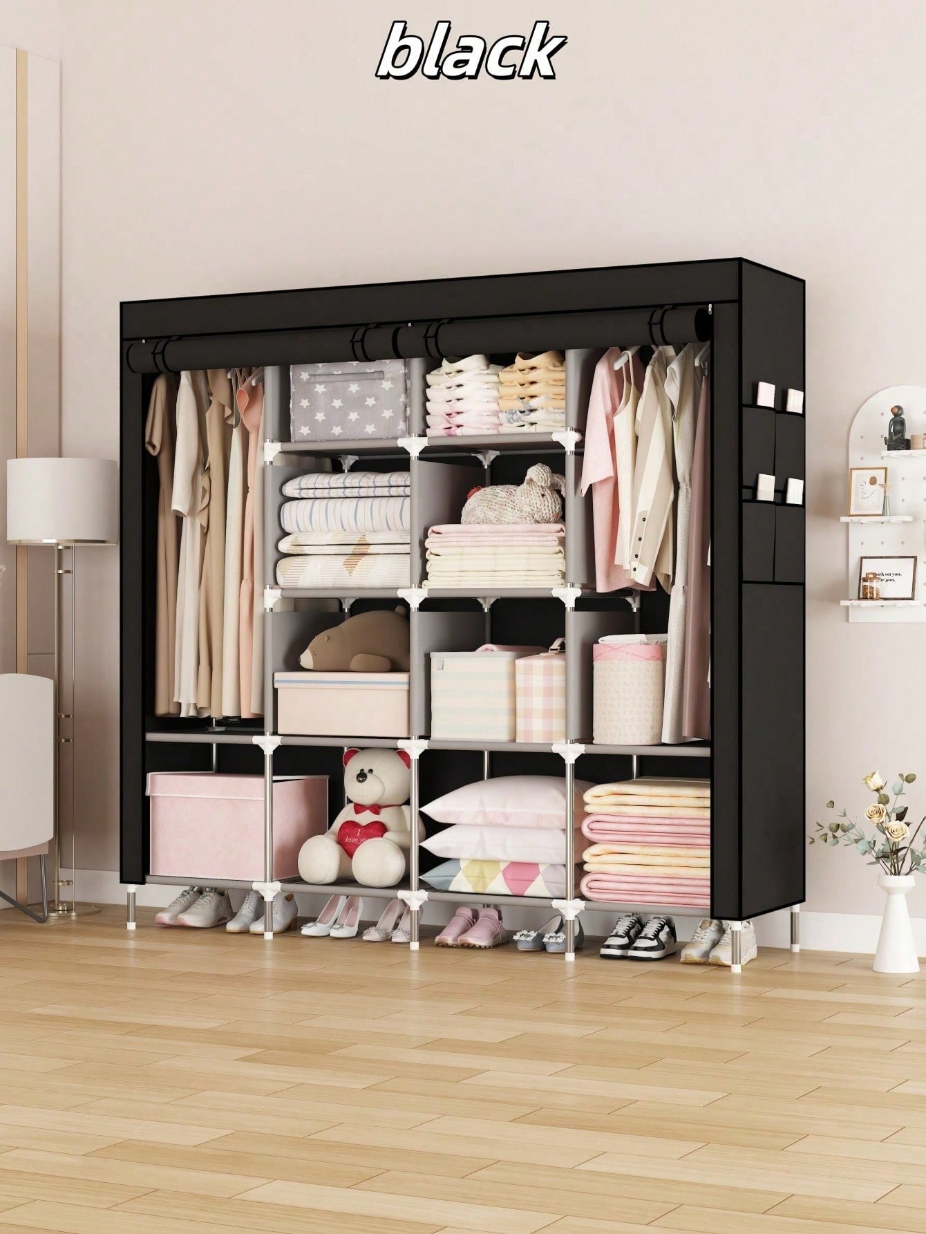 Large Portable Closet Wardrobe - Wardrobe Closet Portable Fabric Cover review and price