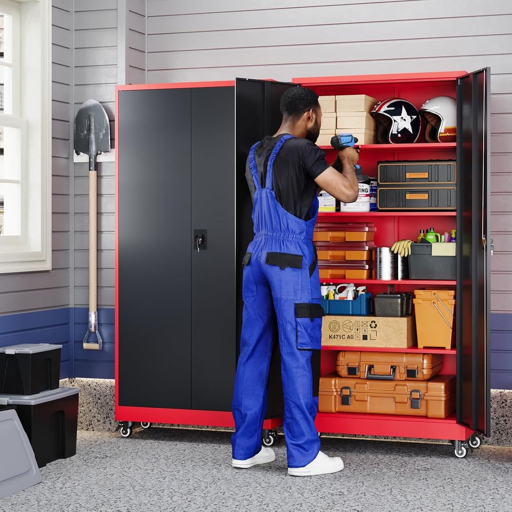 Metal Garage Storage Cabinet w - Storage review and price