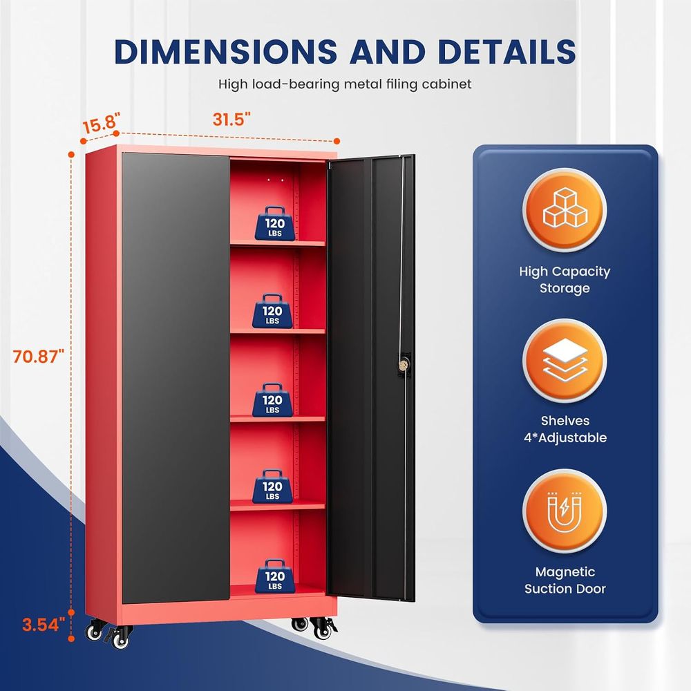 Metal Garage Storage Cabinet w - Storage review and price