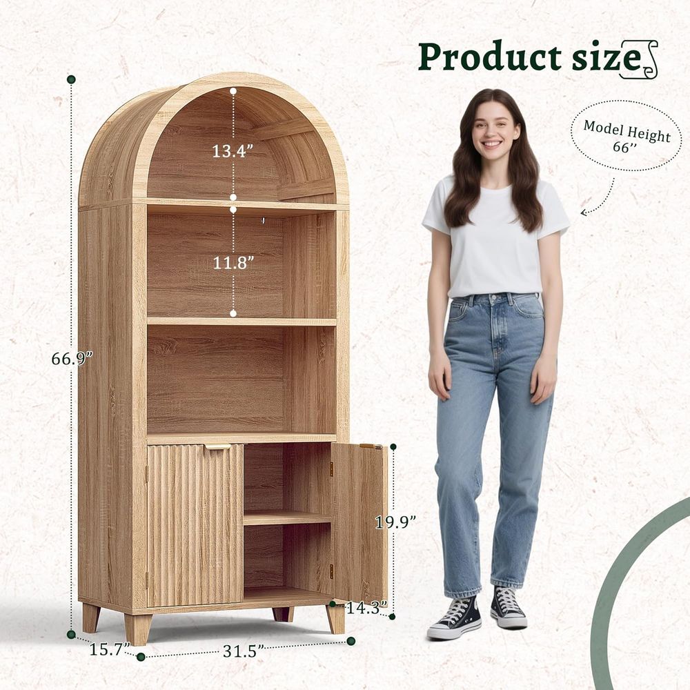 Arched Cabinet, 5-Tier Storage - Storage review and price