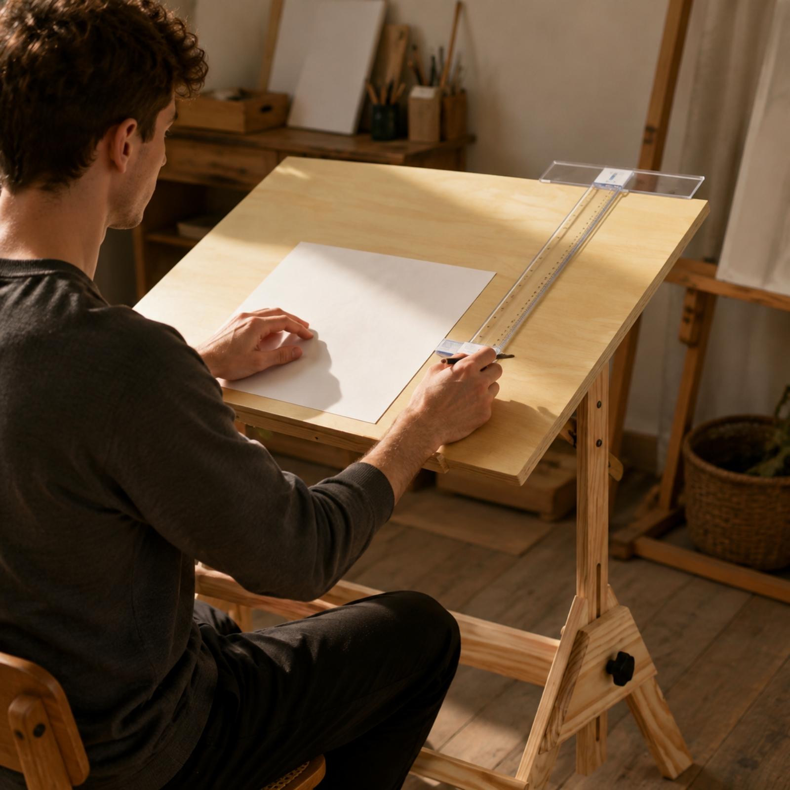 Wooden Drawing Table with Tilt - Tables review and price